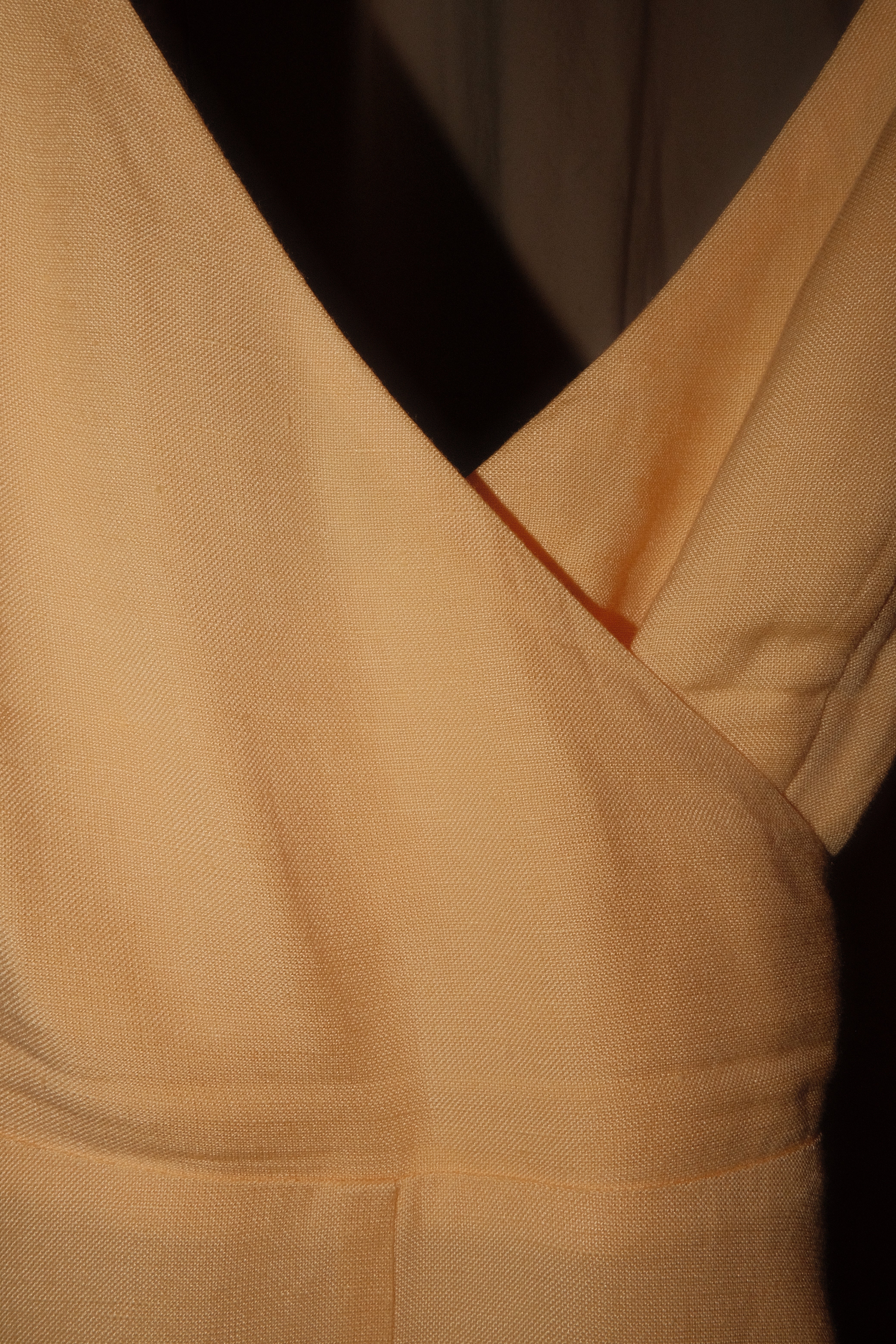 Shams Linen Tie-Back Dress – Butter Yellow
